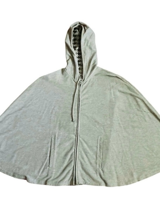 Urban Outfitters Jackets & Blazers - VTG Urban Outfitters Cape Gray SZ M/L Zip-Up Hoodie Hipster Retro Pockets Boho